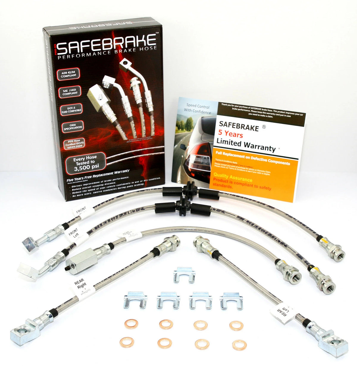 Brake Line Kit for Commodore VN MK-2 (1990-1991) - VT-VZ Front, Standard Rear