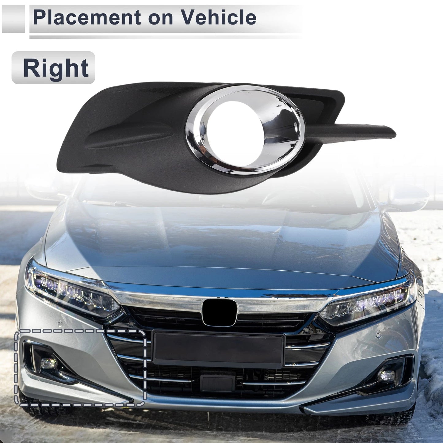 Front Right Fog Light Grill for Ford Mondeo (2001-2007)
