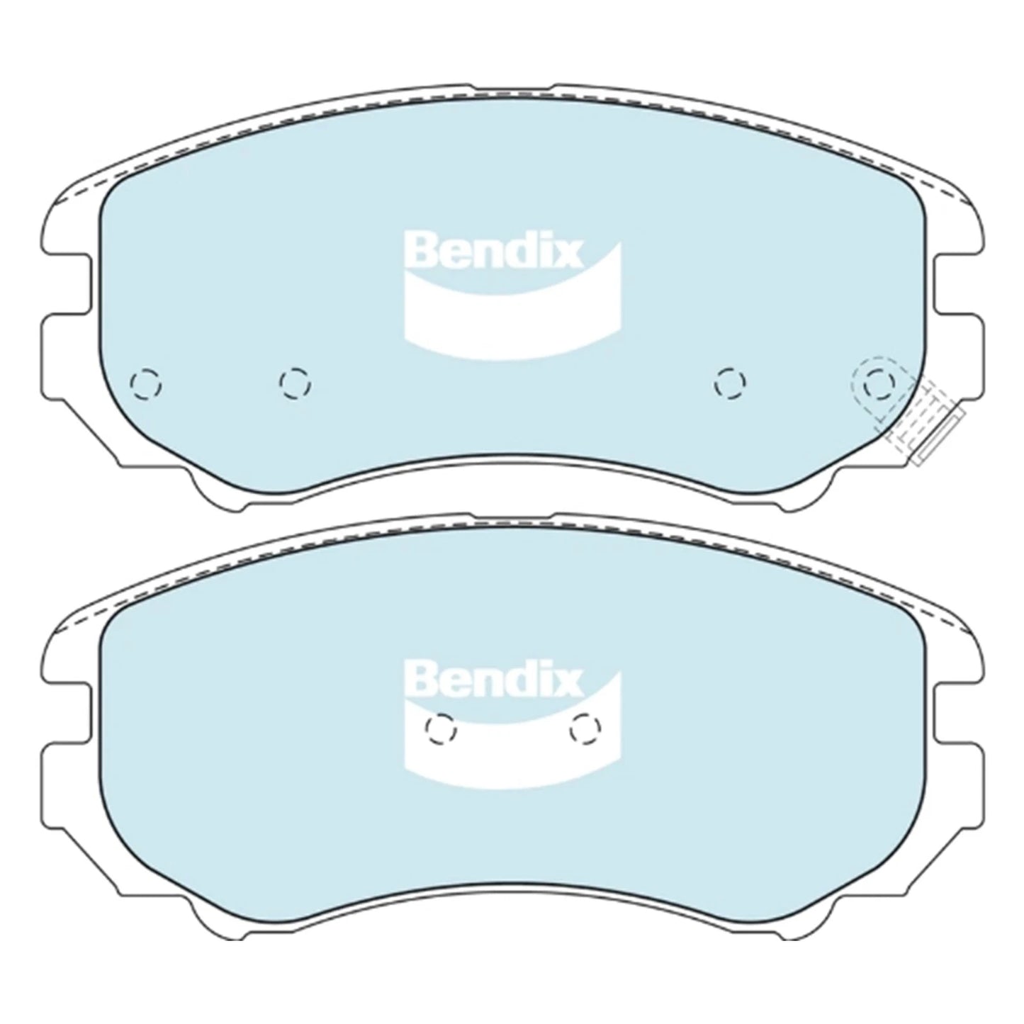 Front Disc Brake Pads Set 2.0L 2.7L for Kia Sportage KM (2006-2010)