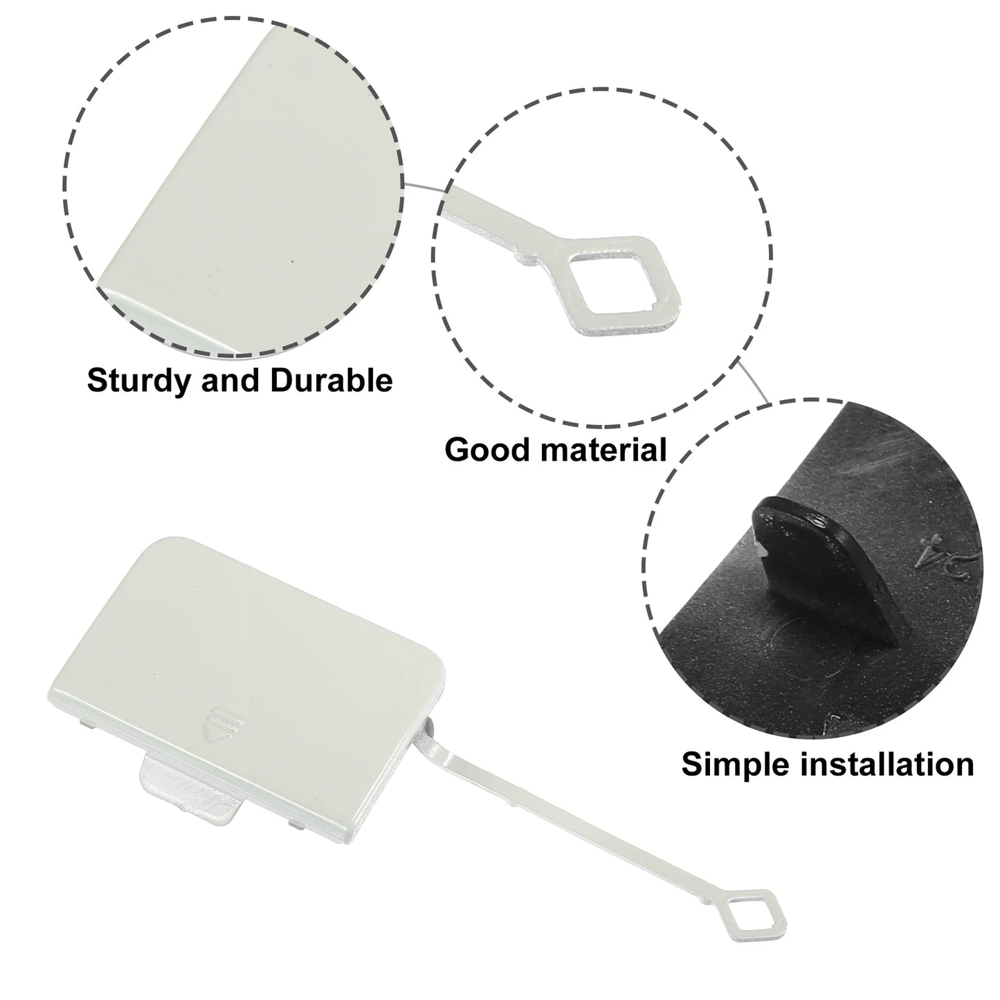 Front Right Bumper Tow Eye Hook Cover for Mercedes-Benz C 350 (2012-2015)