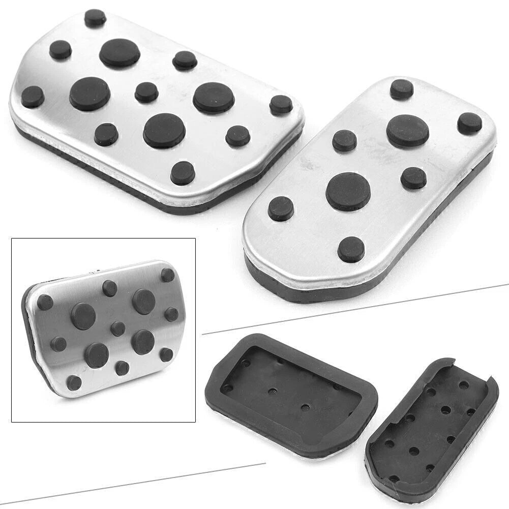 2 x AT Foot Brake Gas Fuel Pedal Covers for Toyota Corolla RAV4 Levin
