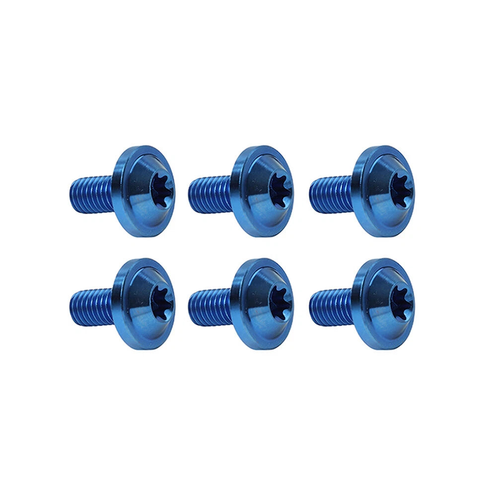 6 x Blue Titanium M6x30mm Torx Head Bolts for Bike Motorcycle