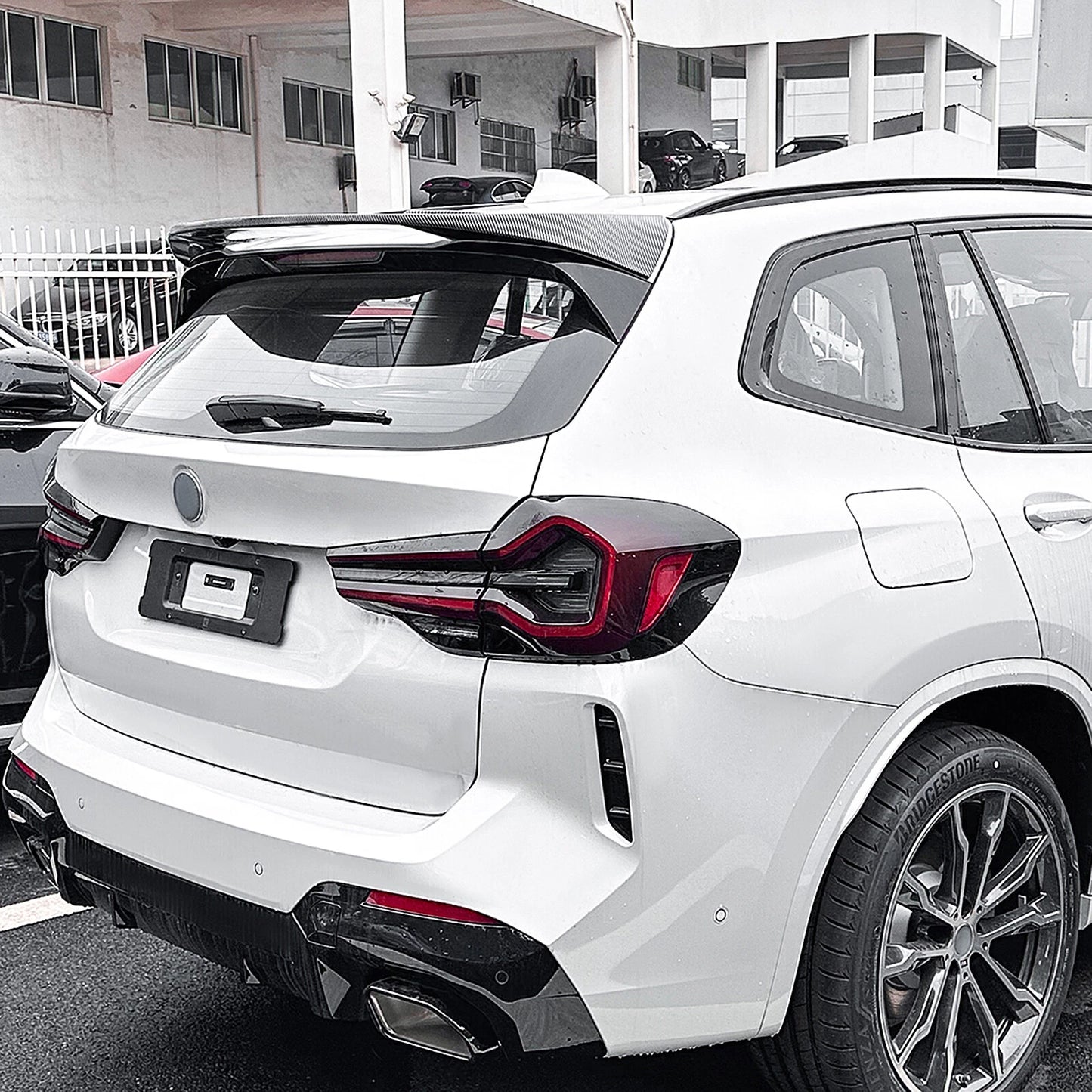 Rear Spoiler Lip for BMW X3 G01 (2018-2025) - Carbon Fiber Look 1 x