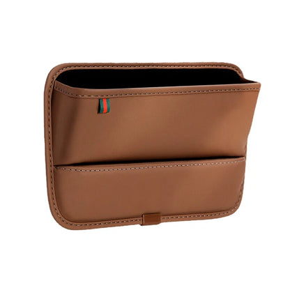 Multifunction Storage Bag for Car Interior Seat Gap Filler Organizer PU Leather