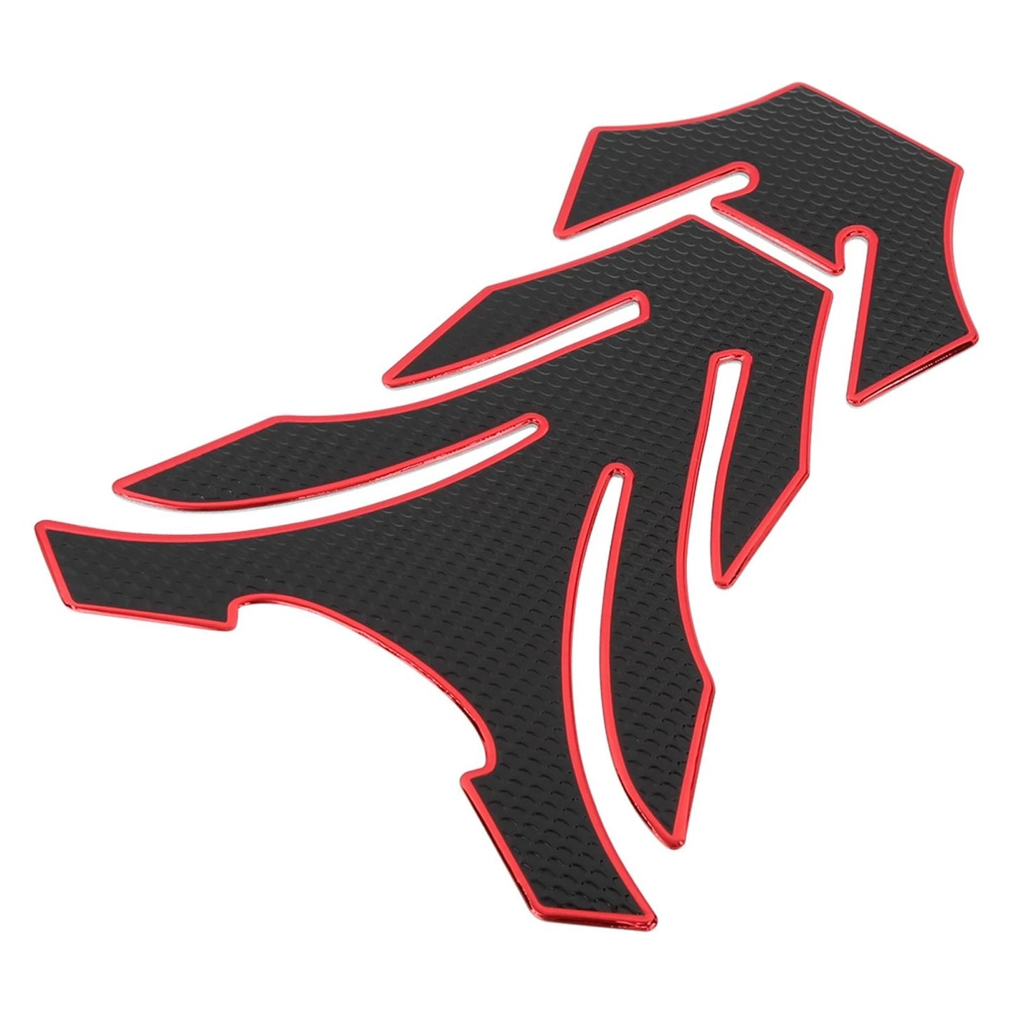 Motorcycle Fuel Tank Protector 3D PVC Rubber Pad Emblem Badge Sticker Red Decal for Motorcycle