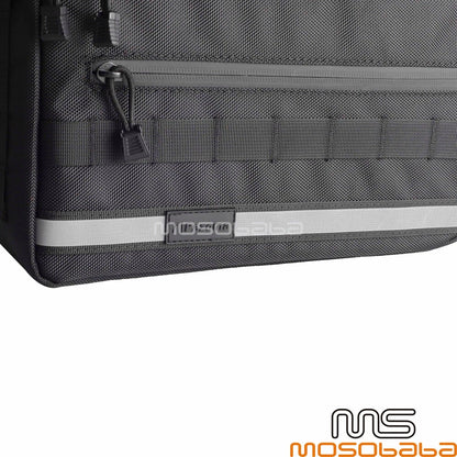 Waterproof Luggage Bag Saddlebags w/ Reflectors for Harley Softail Dyna