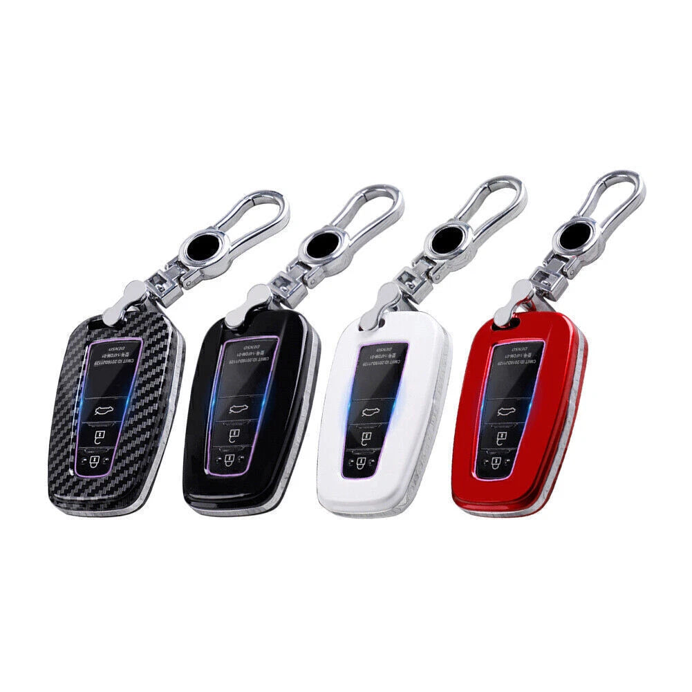 Remote Key Fob Cover for Toyota Camry Corolla C-HR Prado RAV4 Prius (2018-2023)