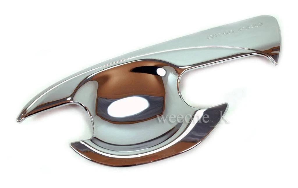 2 x CHROME DOOR HANDLE BOWLS for MAZDA BT50 (2012-2015)