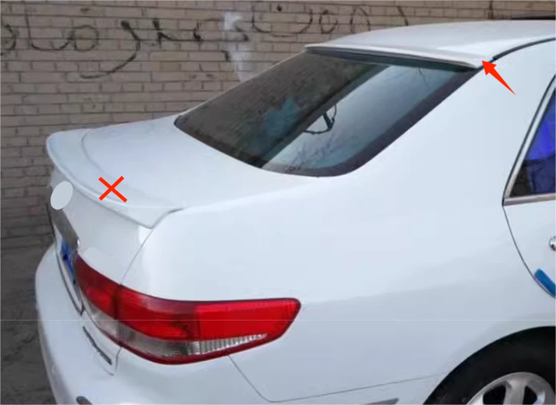 Rear Roof Spoiler Wing for 2003-2007 Honda Accord Sedan - Unpainted