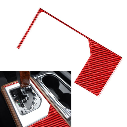 Carbon Fiber Red Gear Shift Panel Trim for Toyota Tundra (2014-2021)
