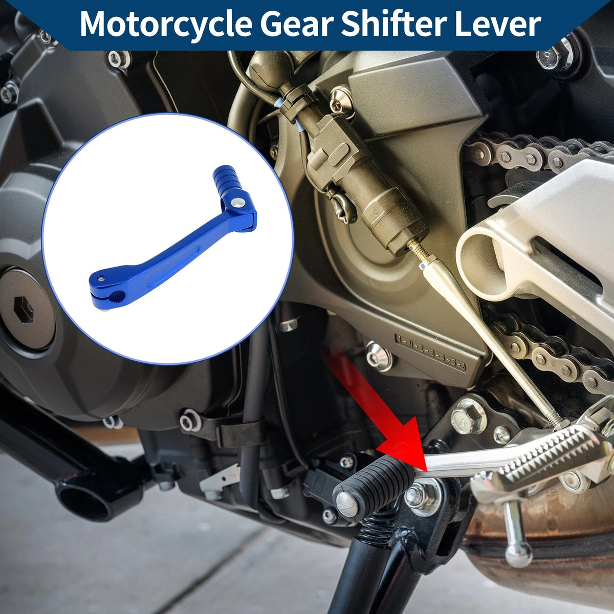 Folding Motorcycle Gear Shifter Lever for Honda CRF150F (2003-2017) Blue