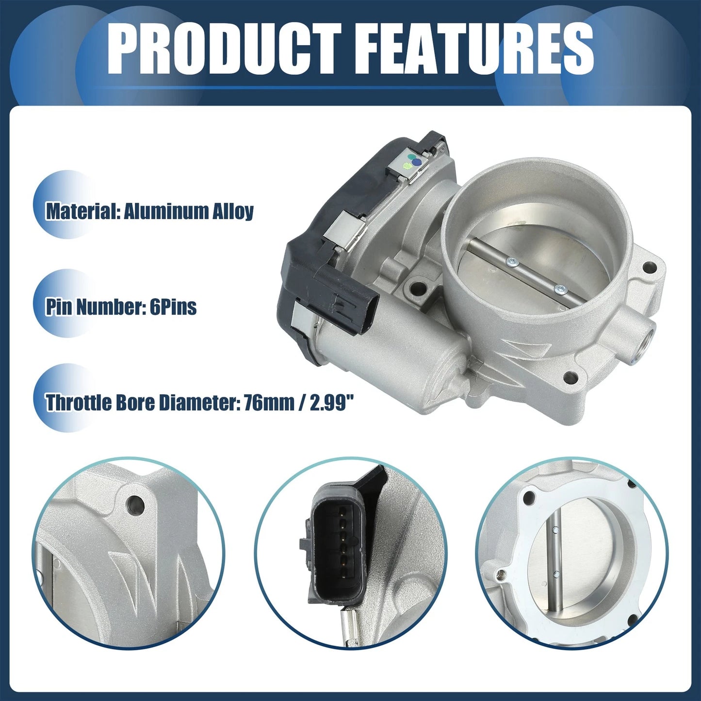 Throttle Body Actuator for Ford Explorer 4.6L V8 Gas (2009-2010)