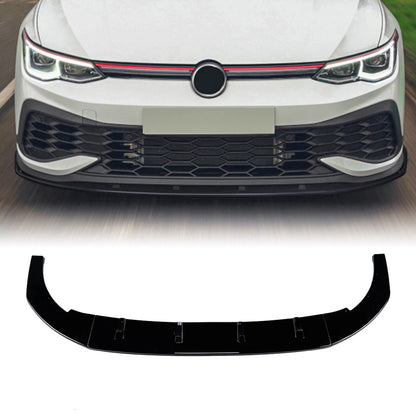 Front Spoiler Lip Splitter for VW Golf 8 R GTI (2020-2023)