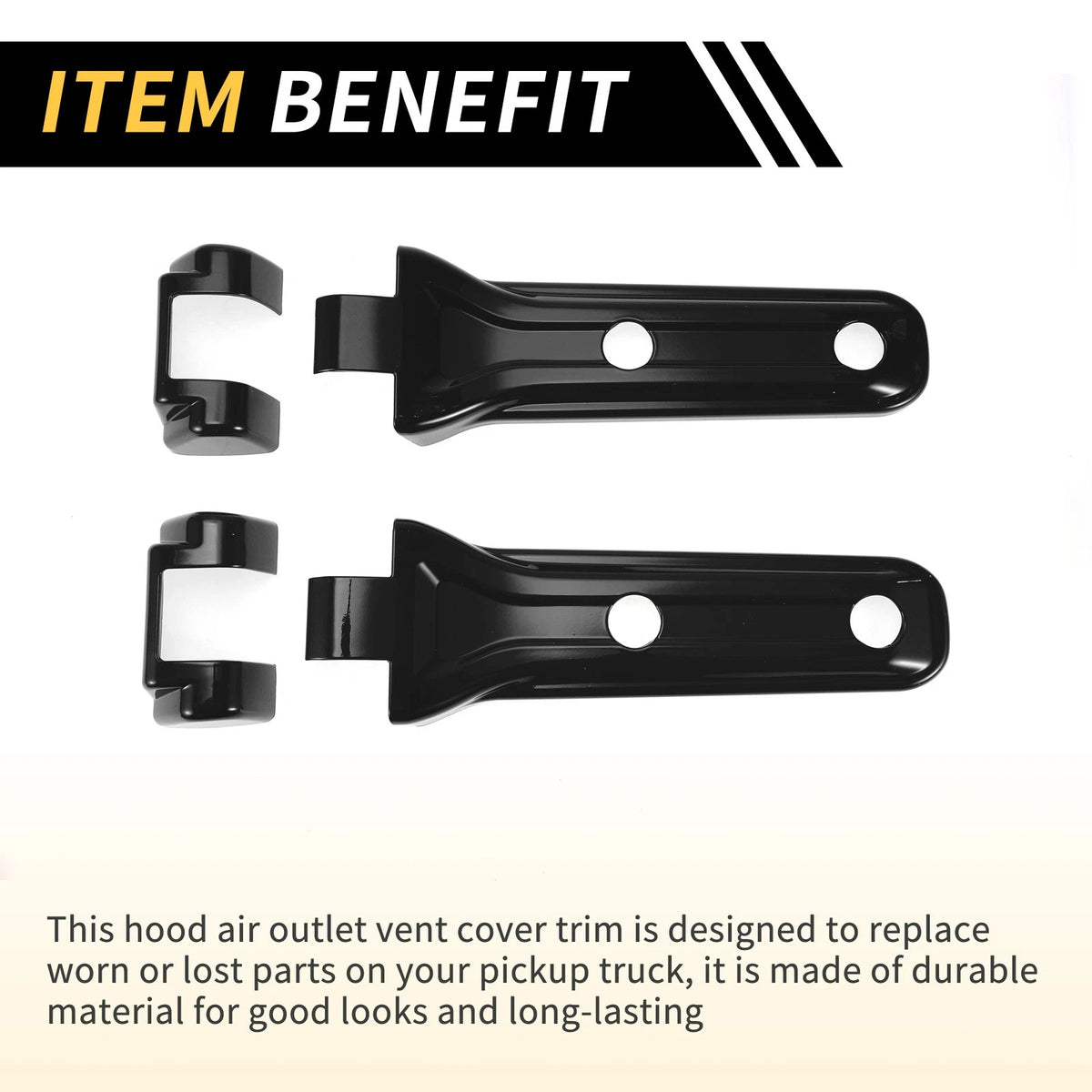 Tailgate Hing Cover Trim for Jeep Wrangler JL Gladiator Black 1 x Set