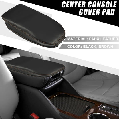 Center Console Armrest Cover for Toyota RAV4 (2019-2022) Black Brown