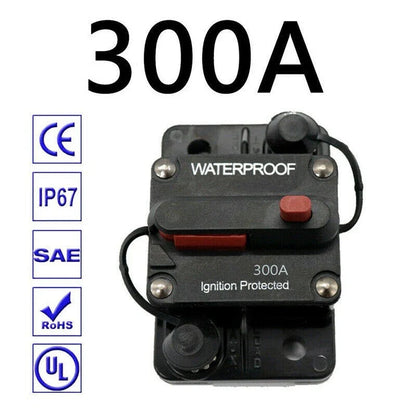Circuit Breaker Switch for Car/Boat 30A/300A, Manual Reset
