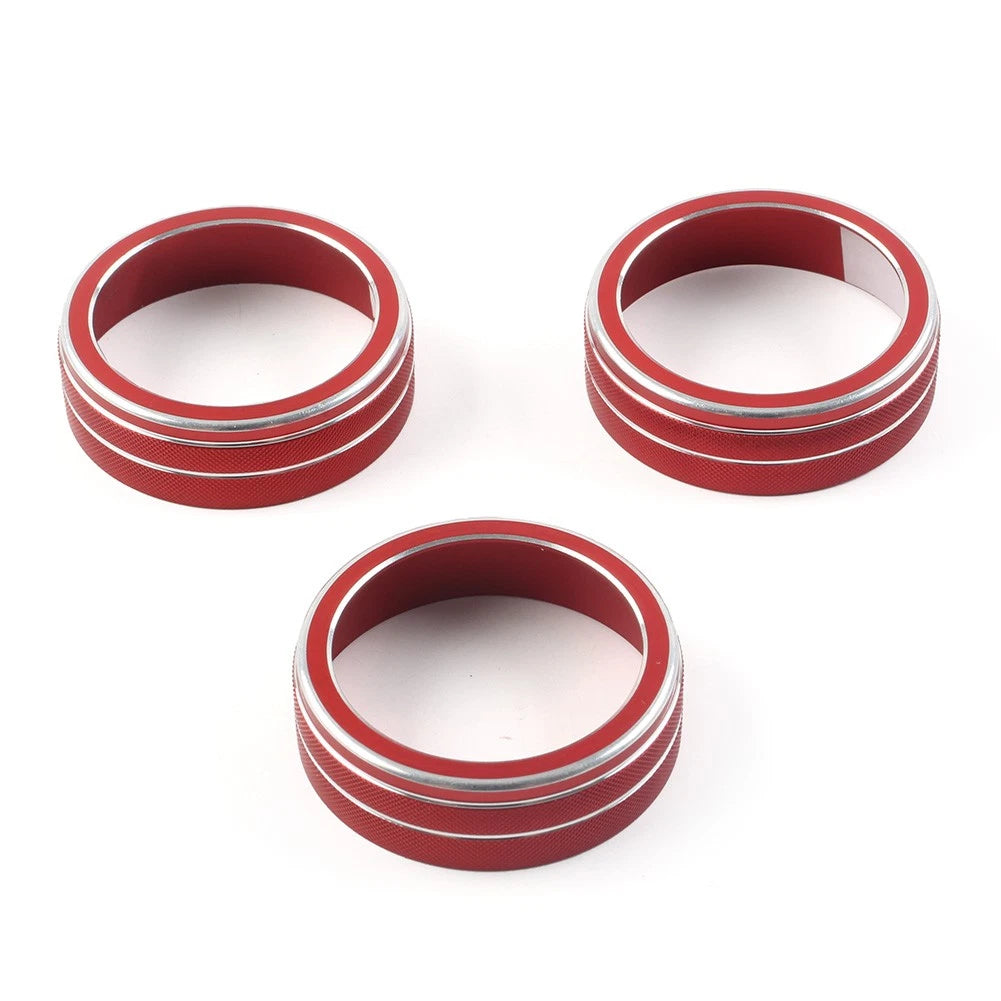 3 x AC Climate Control Knob Covers for VW Golf Jetta Tiguan Passat Atlas (2010-2023)