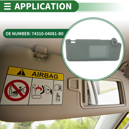 Sun Visor for Toyota Tacoma 2005-2015 with Mirror 2 x No.74310-04081-B0