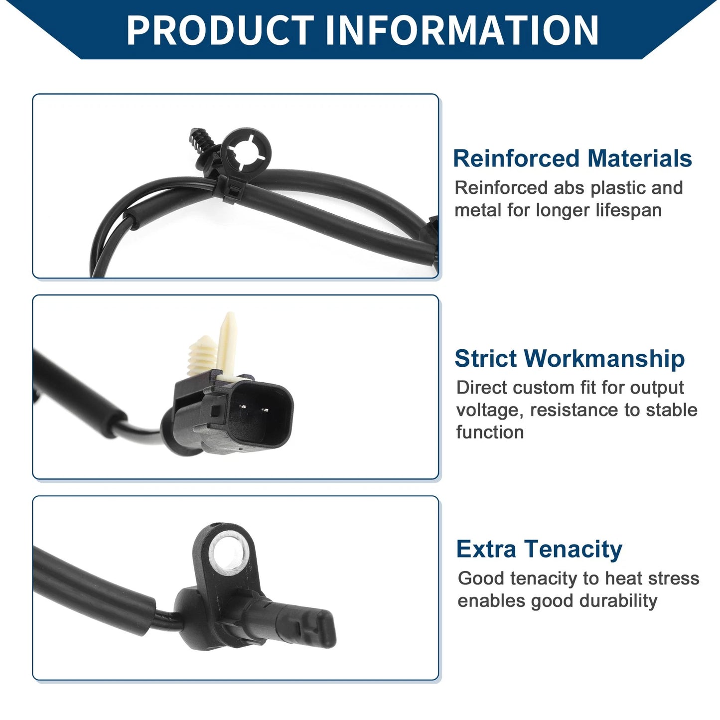 ABS Wheel Speed Sensor Rear for Chevrolet Equinox (2018-2024)