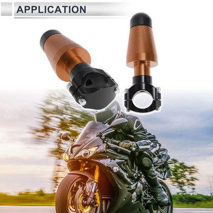 Aluminum Alloy Motorcycle Slider Frame - 2 x Orange for Make Model