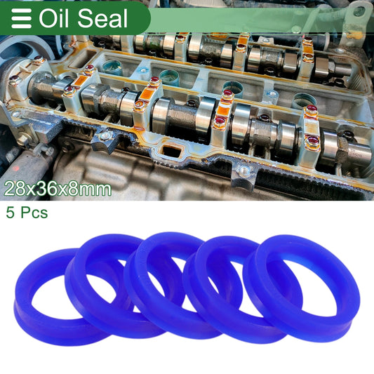 Oil Seal / 28x36x8mm 5 Pcs / Rotary Shaft Seal TPU for Make Model