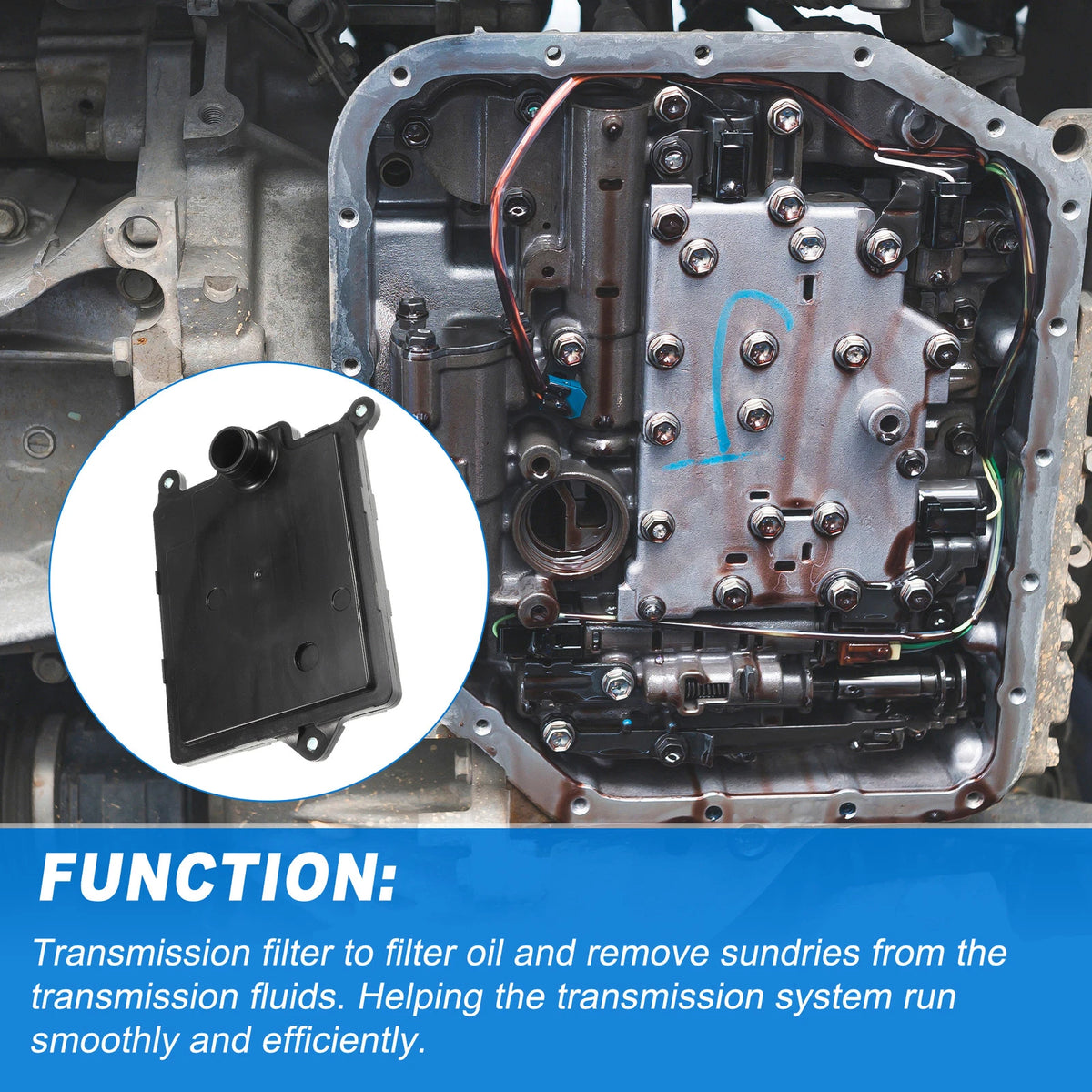 Transmission Fluid Filter Oil Pan for Isuzu NPR (2004-2023)