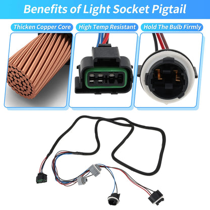 Wiring Harness Right Tail Light for Chevy Silverado 1500 2500 3500