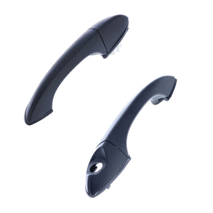 Set of 2 Front Left & Right Door Handles Outer Black for BMW X5 (2000-2007)