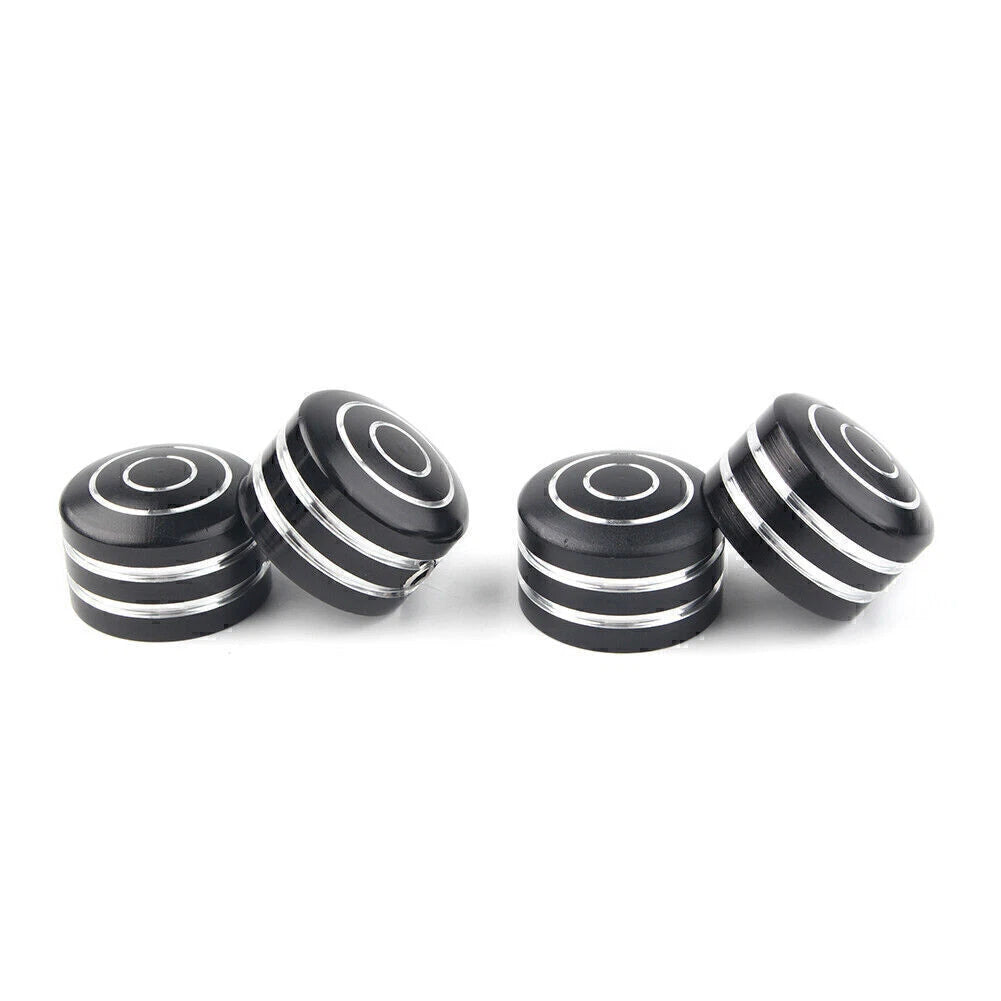 4 x Black Head Bolt Covers for Harley Sportster 883 XL (1986-2017) & Twin Cam (1999-2017)