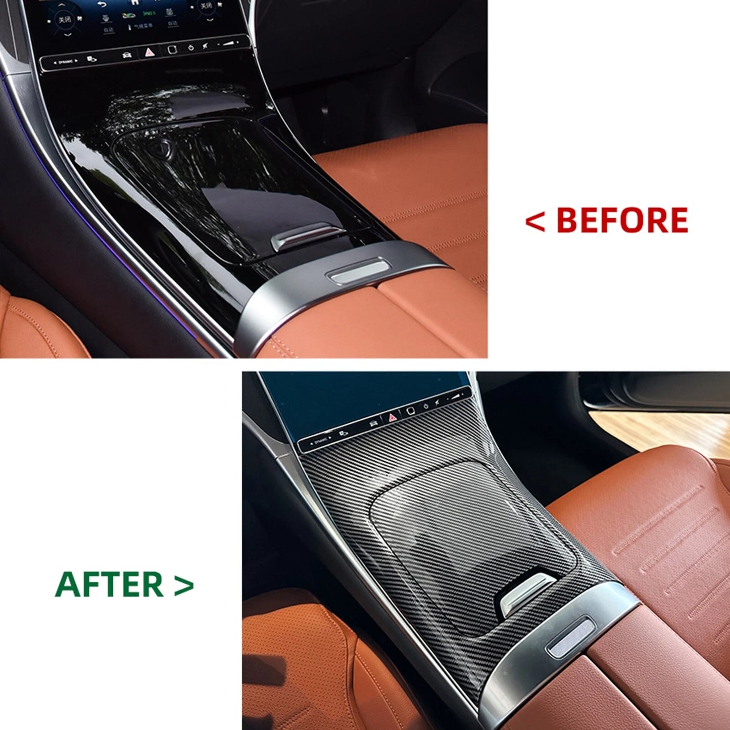Center Console Box Panel Trim for Benz X254 GLC200 GLC260 (2023)