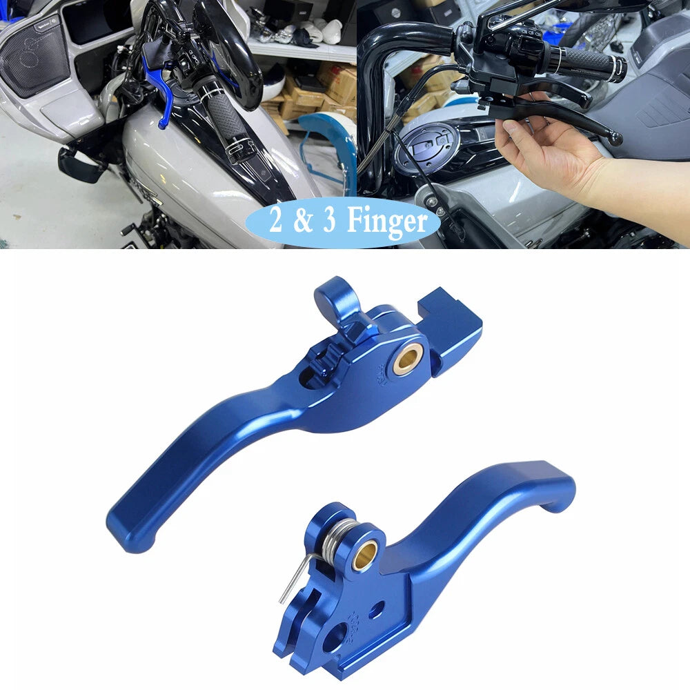 Finger Handlebar Hand Brake Clutch Levers for Harley Touring FLTRXSE (23-24)