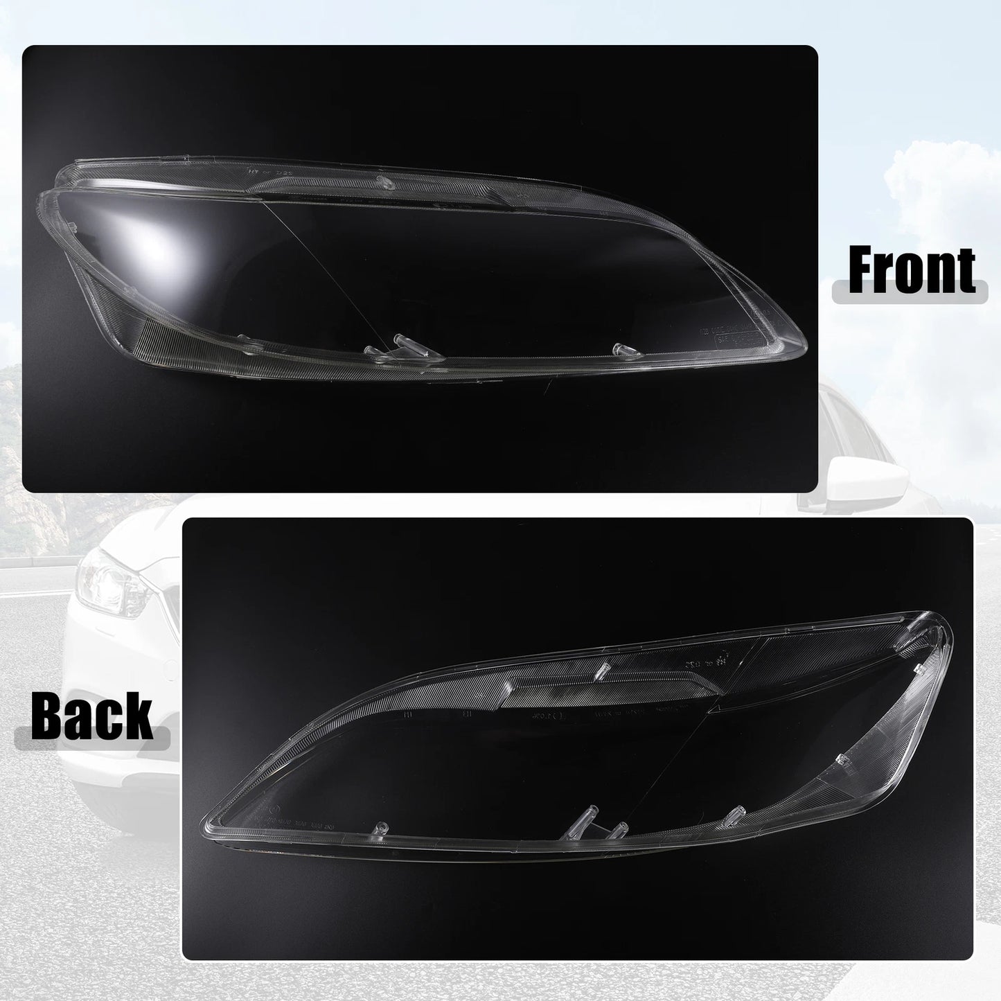 Front Headlight Lens Covers for Mazda 6 (2003-2008)