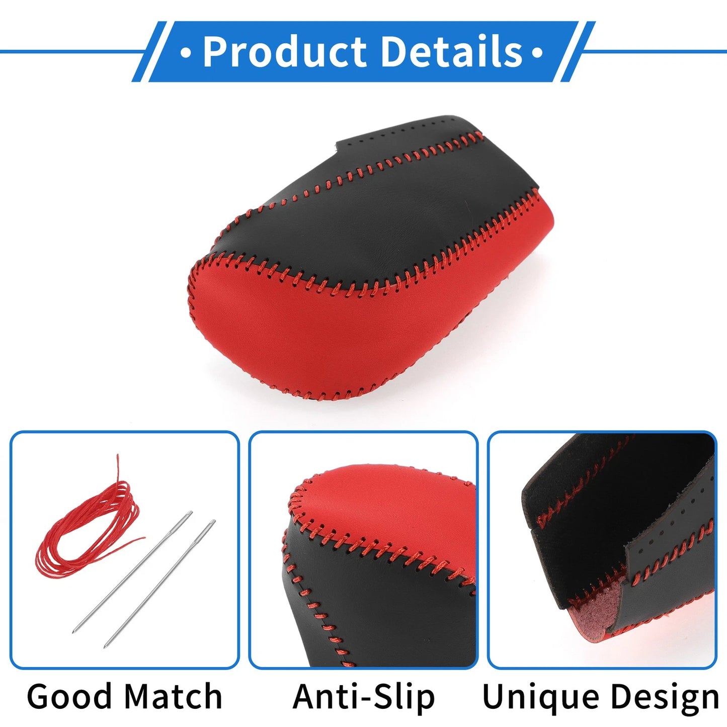 1 Pc Gear Shift Knob Cover Red Black for Chevrolet Cruze (2011-2015)