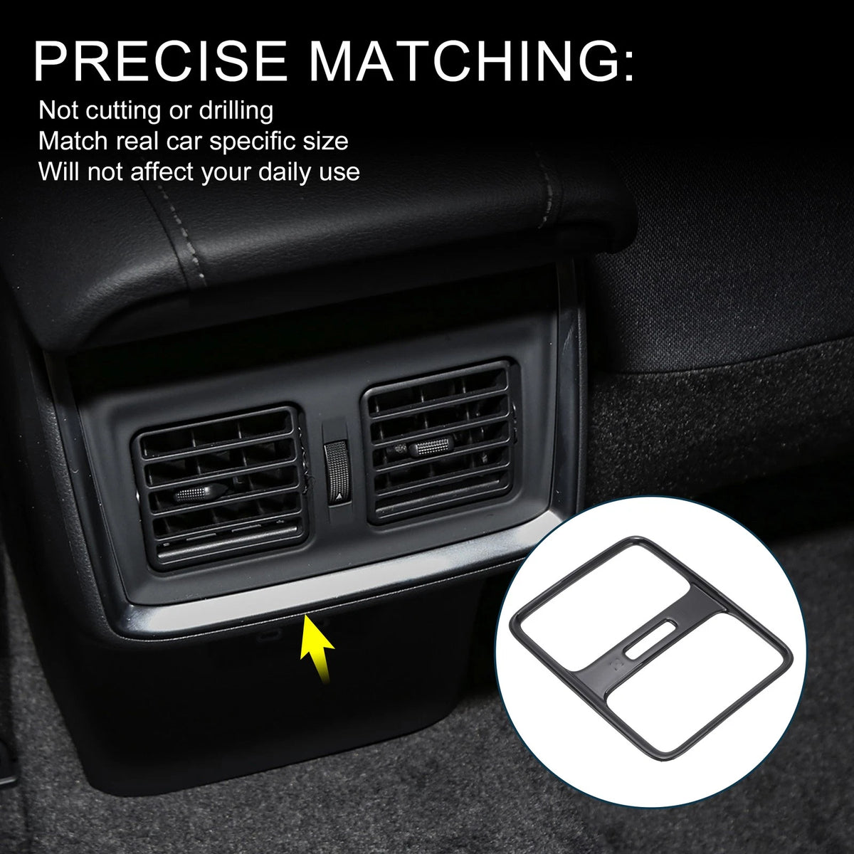 Rear Air Conditioner Panel Cover for Honda Vezel RV3/4/5/6 (2014-2021)