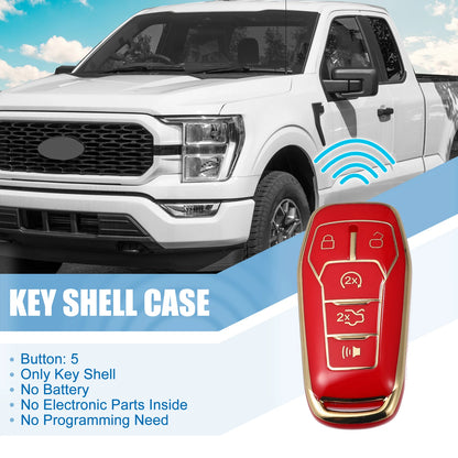 TPU Remote Key Fob Case Cover 5 Button for Ford Fusion F150 (2013-2020)