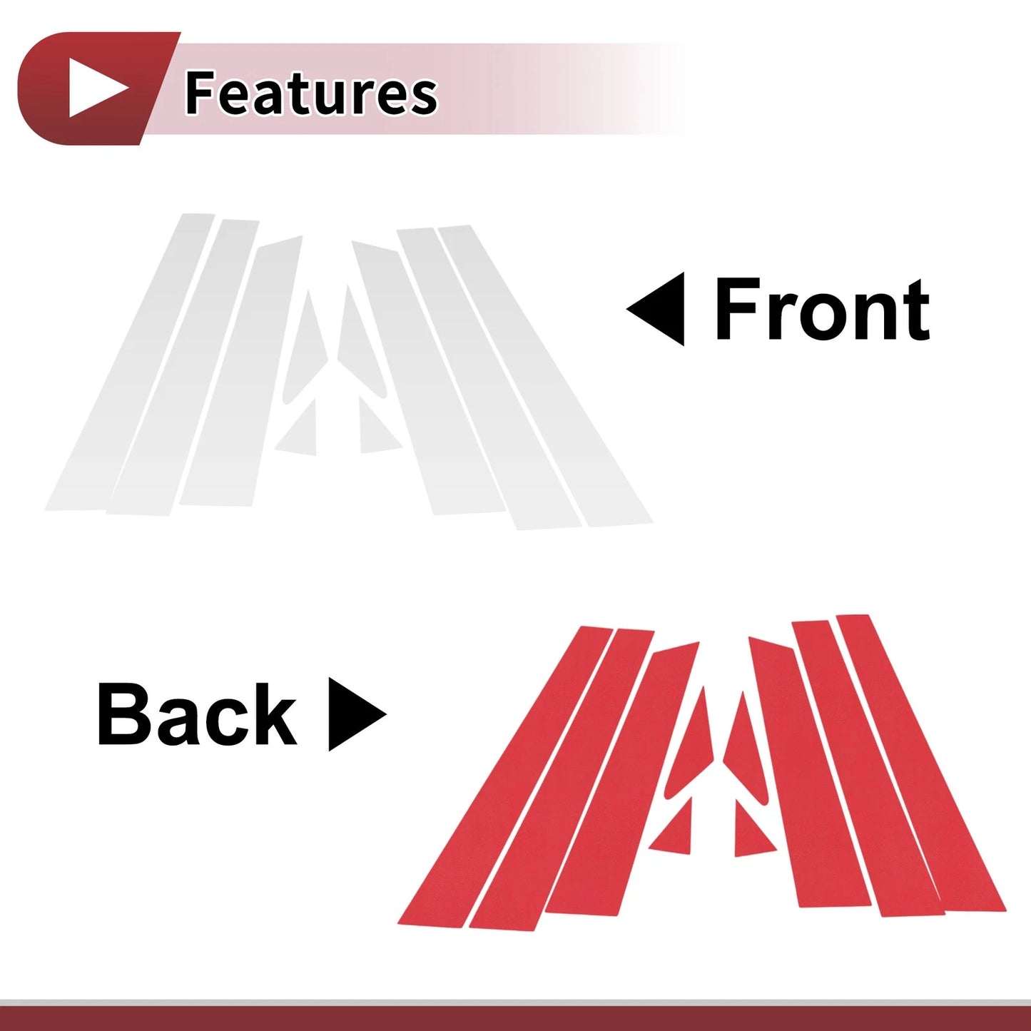Door Pillar Window Trim for Nissan Murano (2003-2008) Left Right