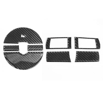 8 x Carbon Fiber Steering Wheel Panel Covers for Dodge Challenger (2008-2010)