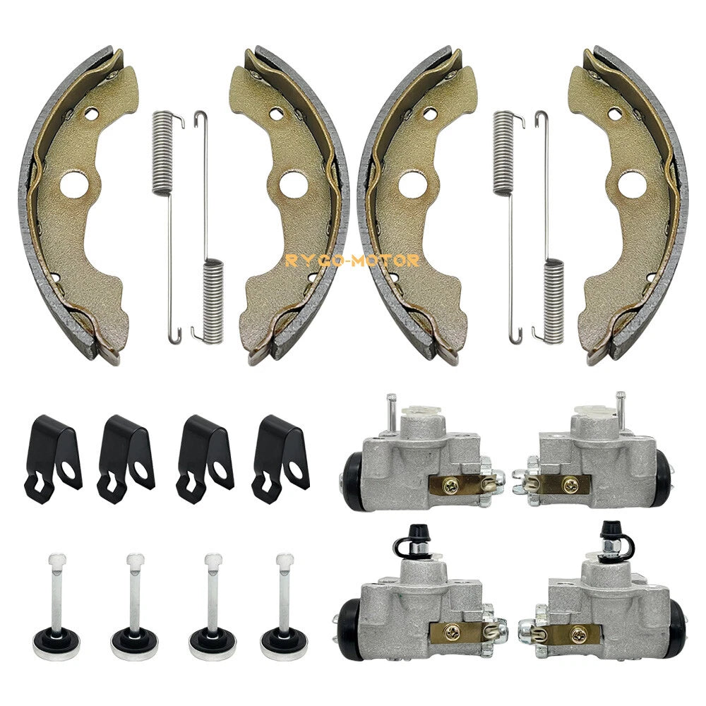 2 x Front Brake Wheel Cylinders & Shoes for Honda FourTrax Foreman 350 TRX350D (87–89)