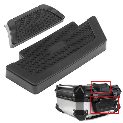 Black Rear Saddlebag Trunk Passenger Backrest Pad for Motorcycle