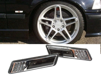 Side Marker Lights for BMW E36 (1991-1996) - Smoke 2 x Bulbs