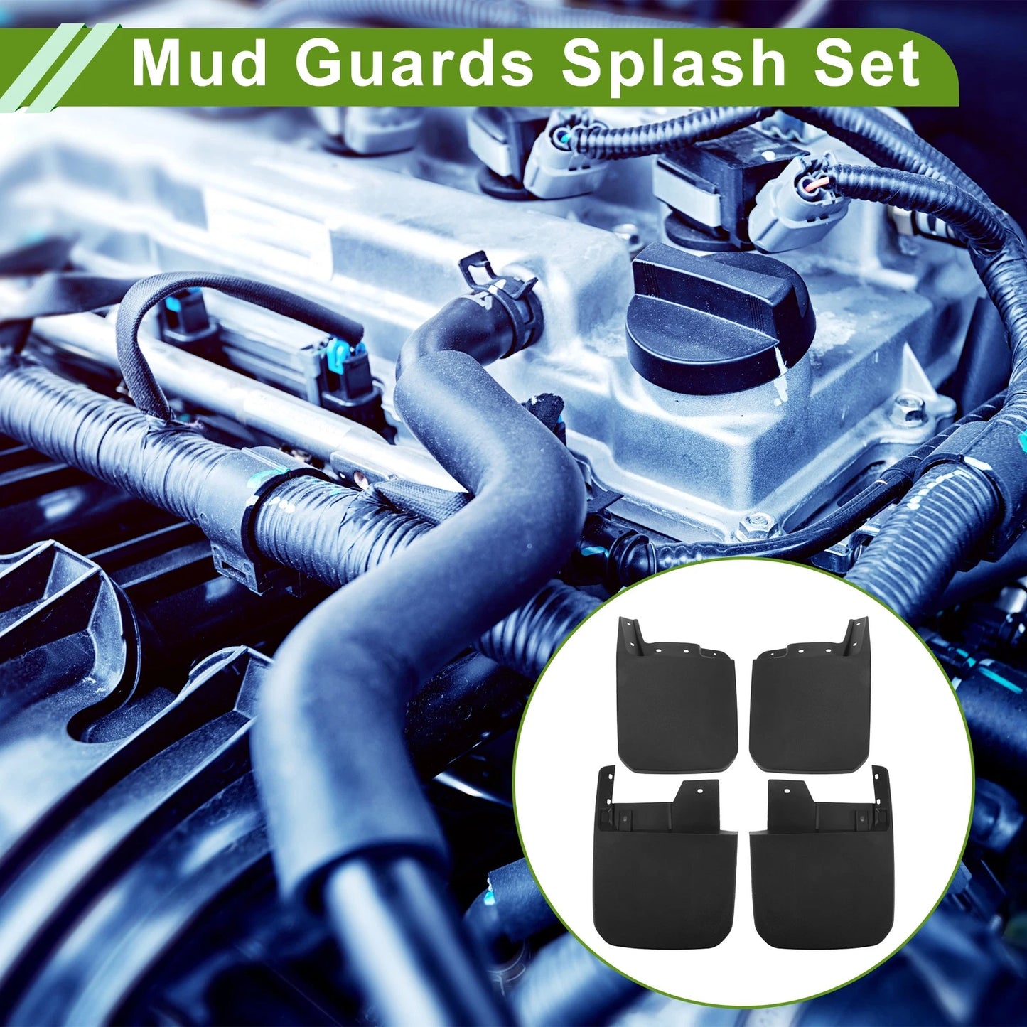 Mud Flaps Splash Guards 1 Set for Jeep Gladiator (2023-2024)