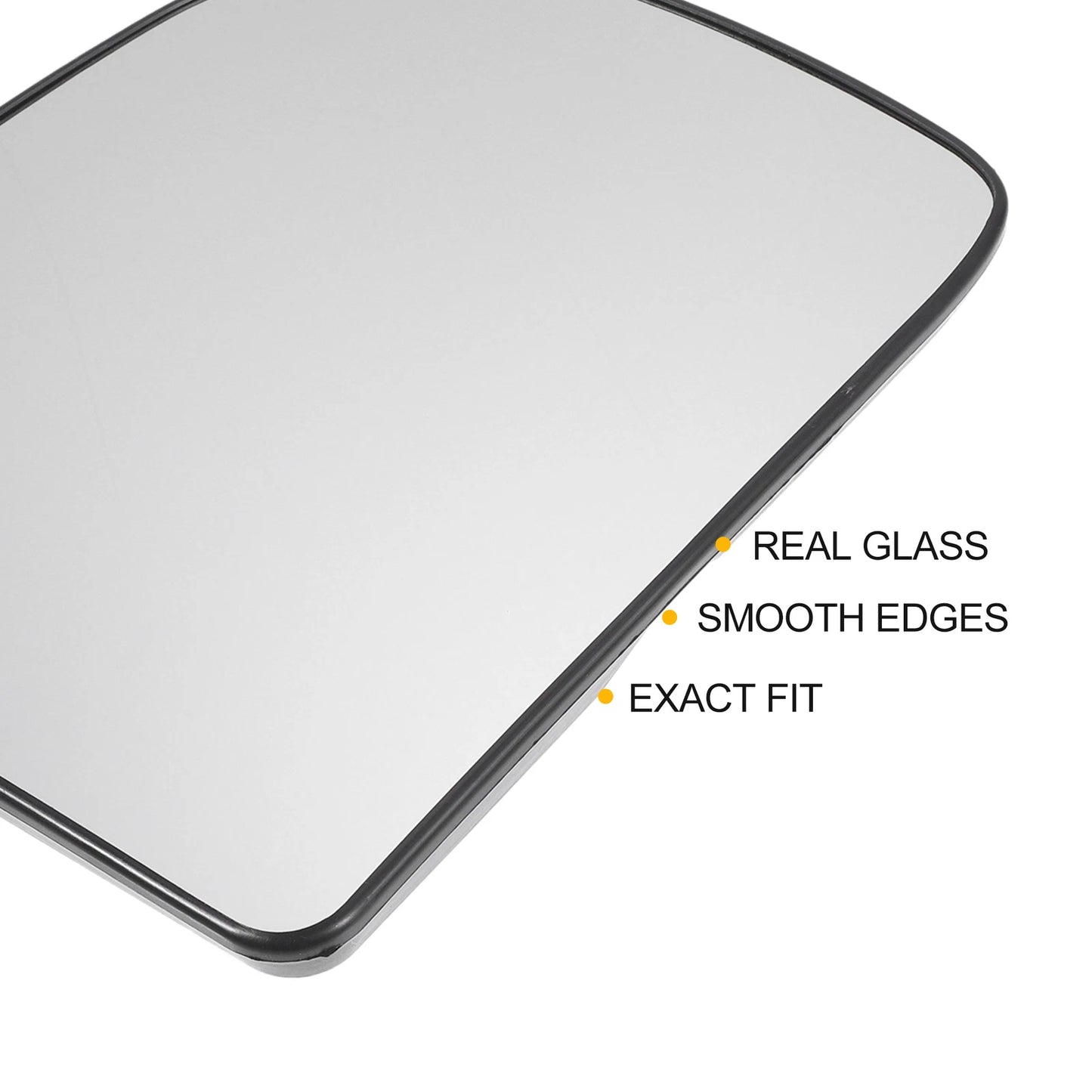 Left Side Heated White Mirror Glass for Ford E150 E250 E350 E450 (2004-2023)
