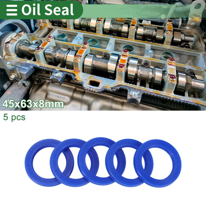 Oil Seal / 45x63x8mm / TPU Rotary Shaft Seal 5 Pcs for Rotary Shaft