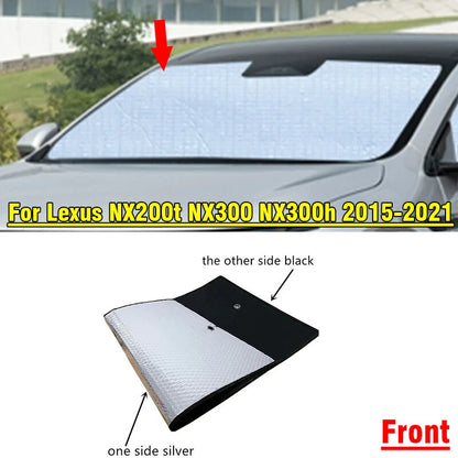 Front Windshield Window Sun Shade for Lexus NX200t NX300 NX300h (2015–2021)