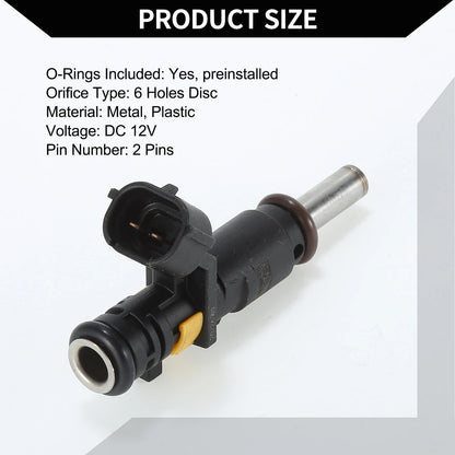 Fuel Injector for Mini Cooper R56 1.6 (2006-2013) - Black 1 Pc