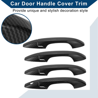Carbon Fiber Black Door Handle Cover Trim for Honda CR-V 2007-2011