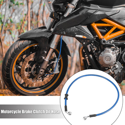 70cm Motorcycle Brake Clutch Oil Hose Line Pipe Hydraulic Blue for Universal