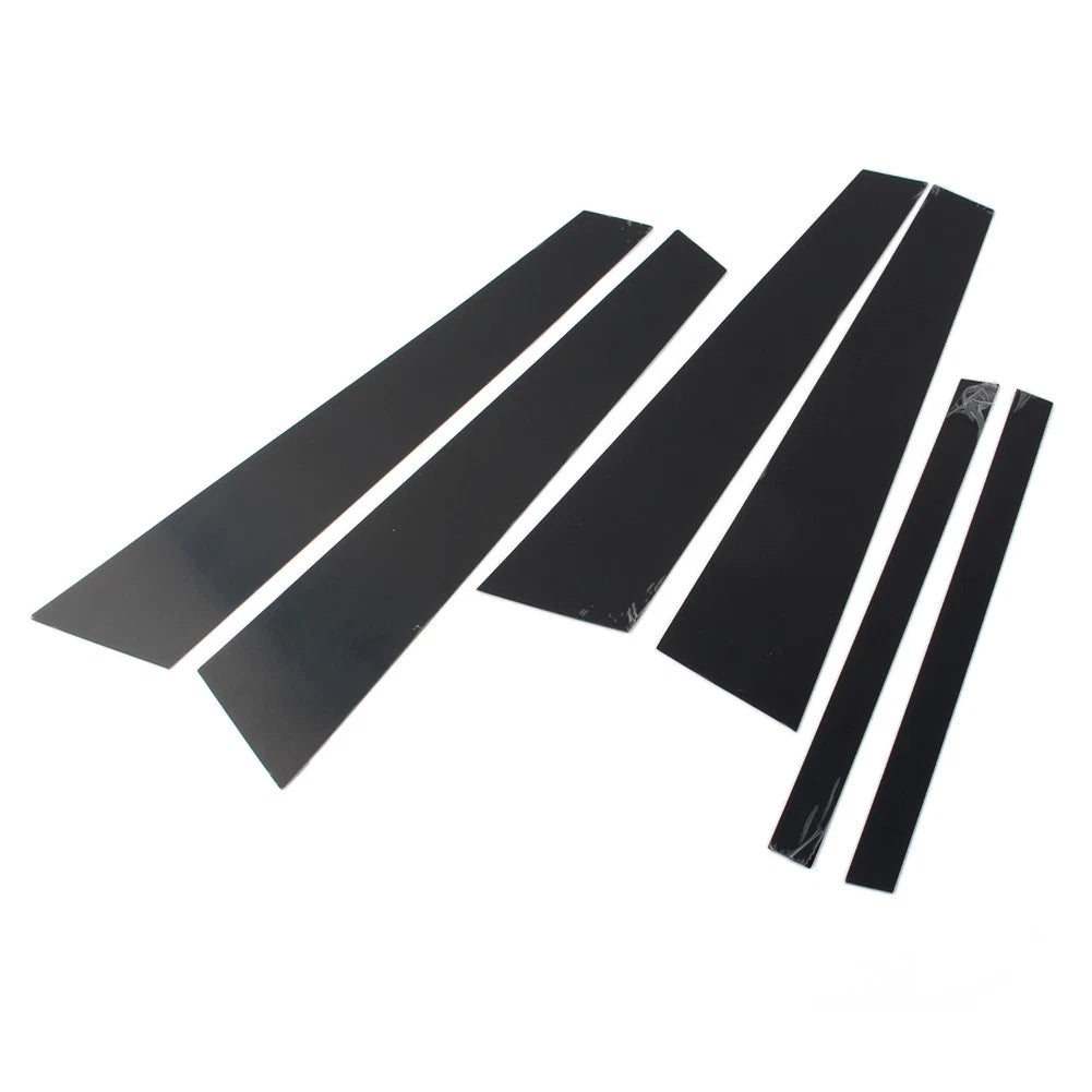 6 x Car Door Window Column BC Pillar Post Trim for BMW 5 Series (2011-2017)