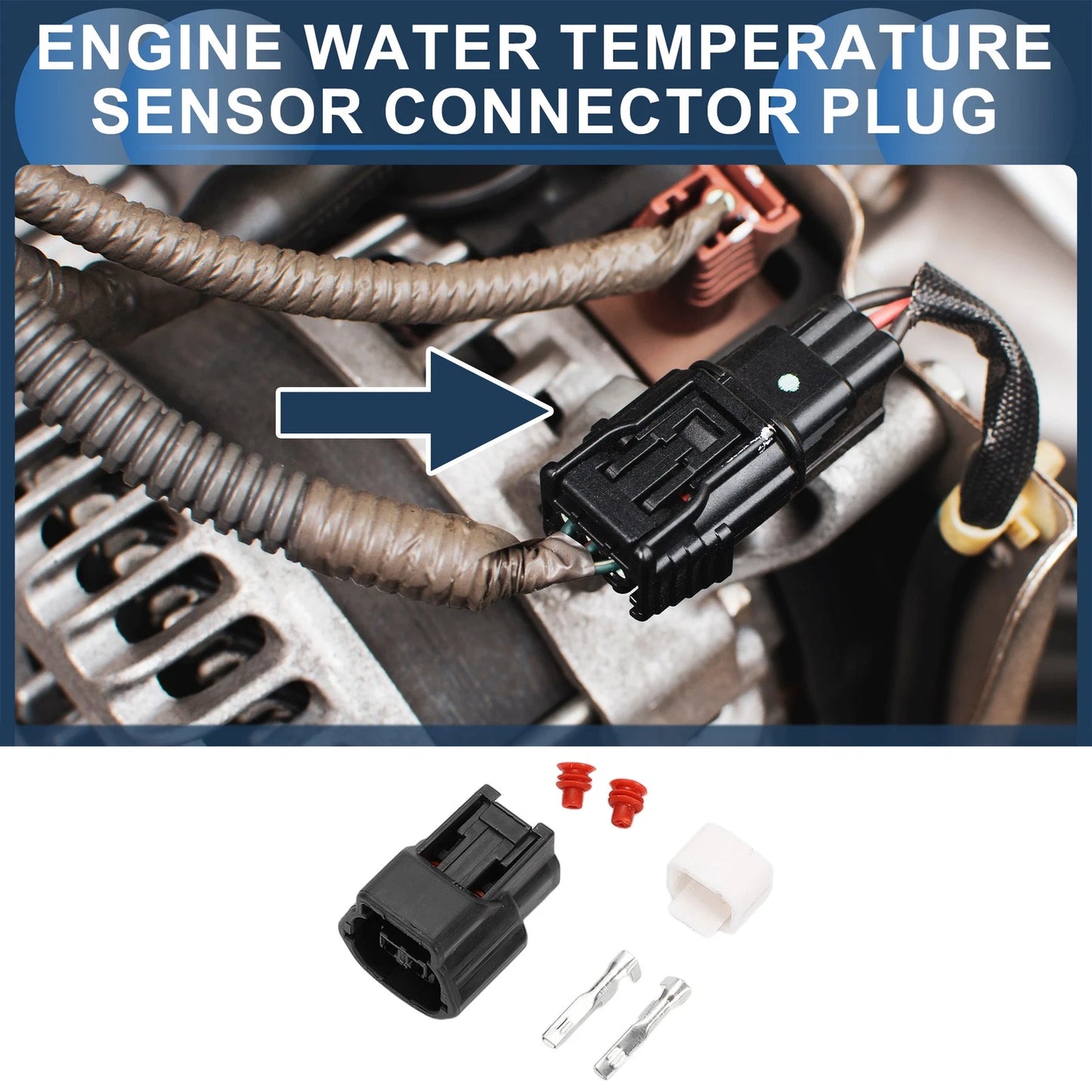 Pin Engine Water Temperature Sensor Connector for Nissan