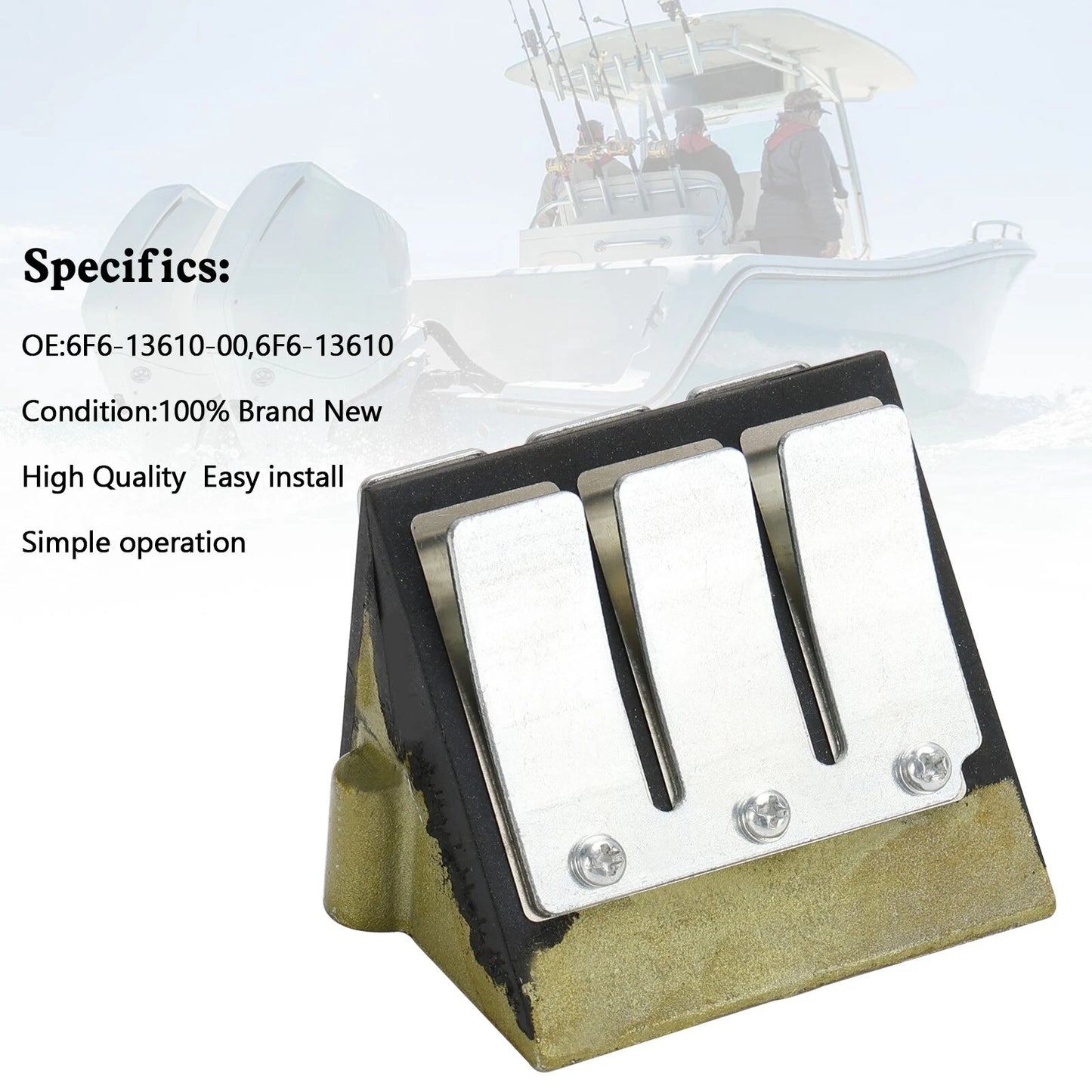 Membranventilbaugruppe for Yamaha 40HP 2-Stroke Outboard